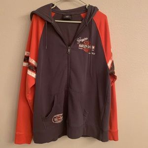 Harley Davidson zipper hoodie sz XL